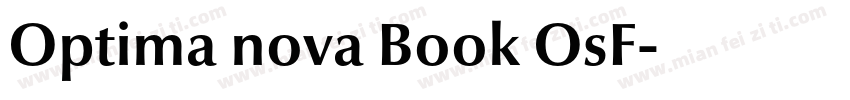 Optima nova Book OsF字体转换
